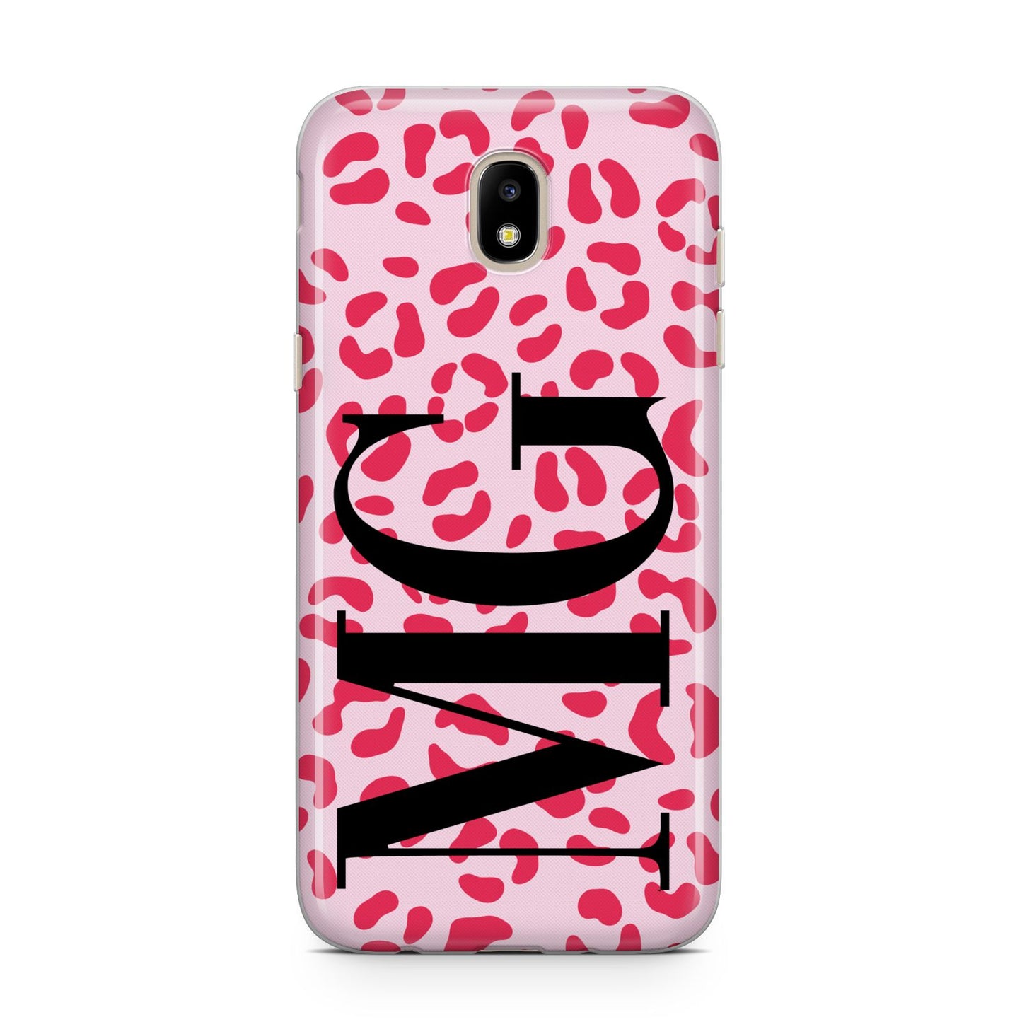 Personalised Leopard Print Initials Samsung J5 2017 Case