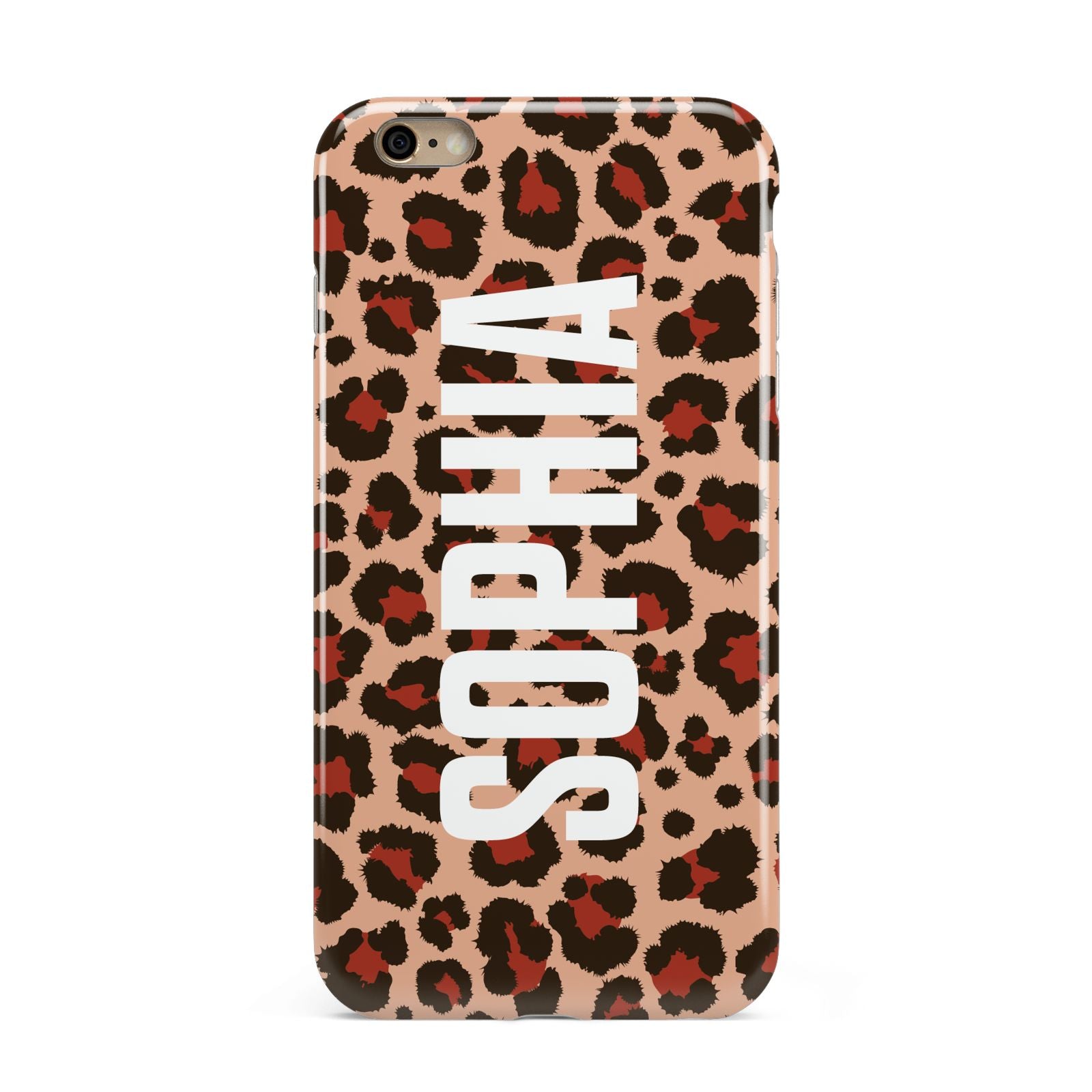 Personalised Leopard Print Name Apple iPhone 6 Plus 3D Tough Case