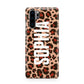 Personalised Leopard Print Name Huawei P30 Pro Phone Case