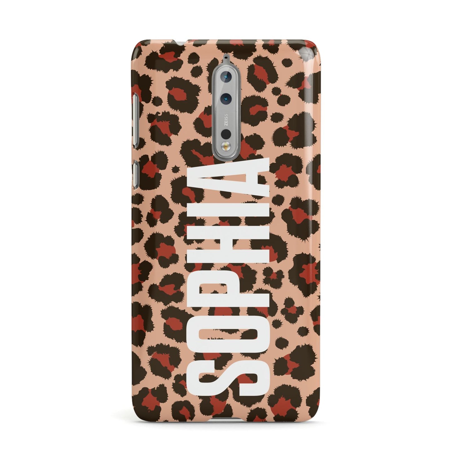 Personalised Leopard Print Name Nokia Case