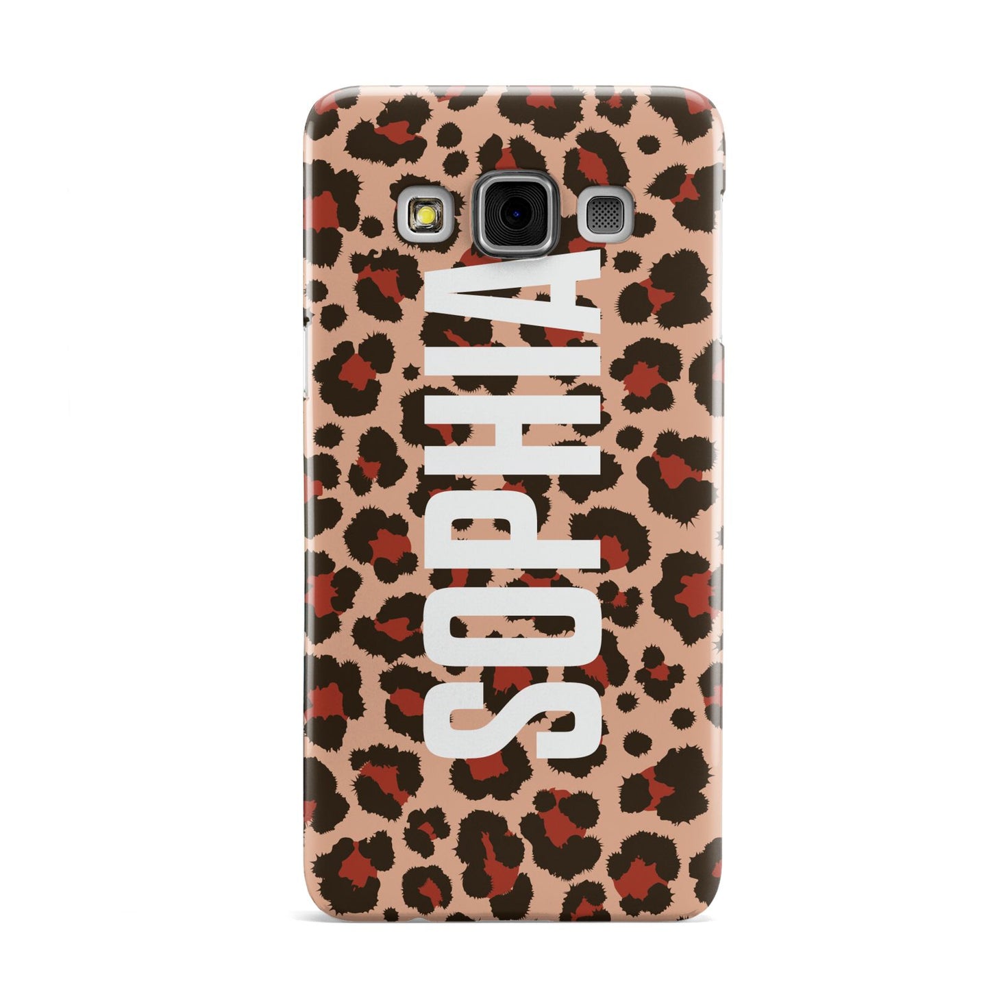 Personalised Leopard Print Name Samsung Galaxy A3 Case