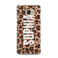 Personalised Leopard Print Name Samsung Galaxy A5 2016 Case on gold phone