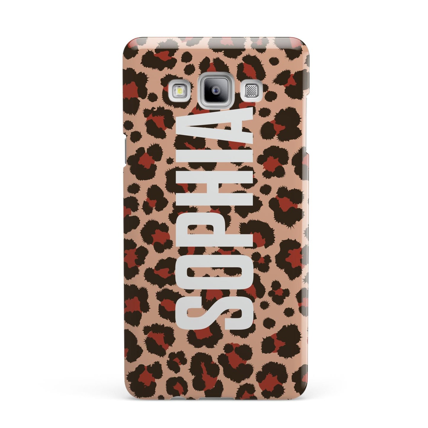Personalised Leopard Print Name Samsung Galaxy A7 2015 Case