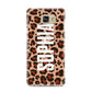 Personalised Leopard Print Name Samsung Galaxy A9 2016 Case on gold phone
