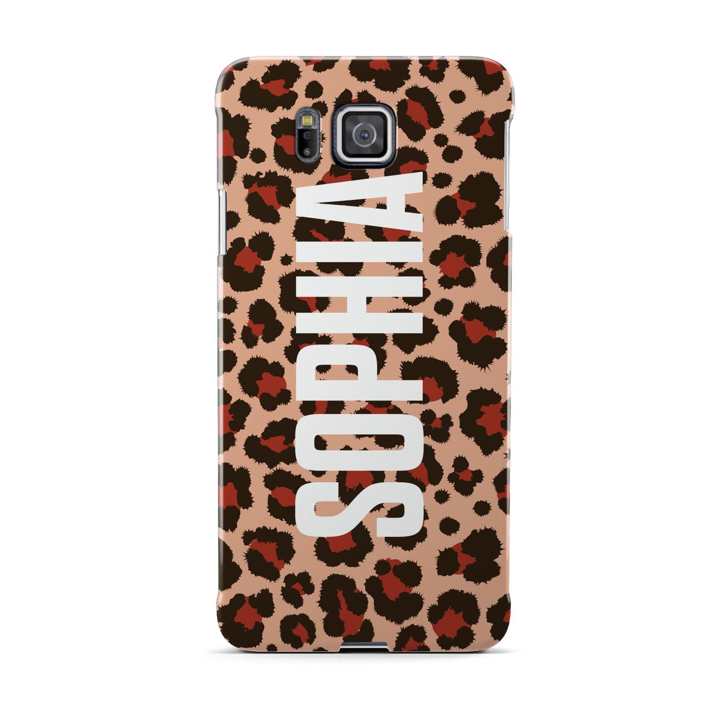 Personalised Leopard Print Name Samsung Galaxy Alpha Case