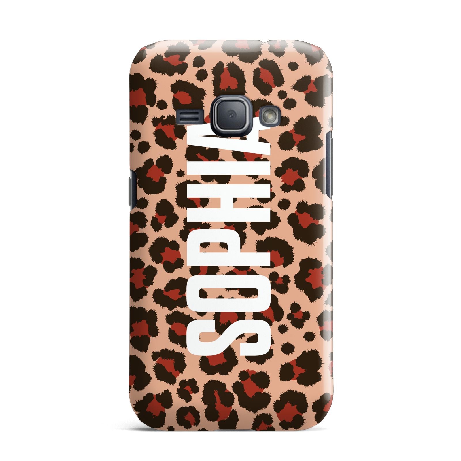 Personalised Leopard Print Name Samsung Galaxy J1 2016 Case