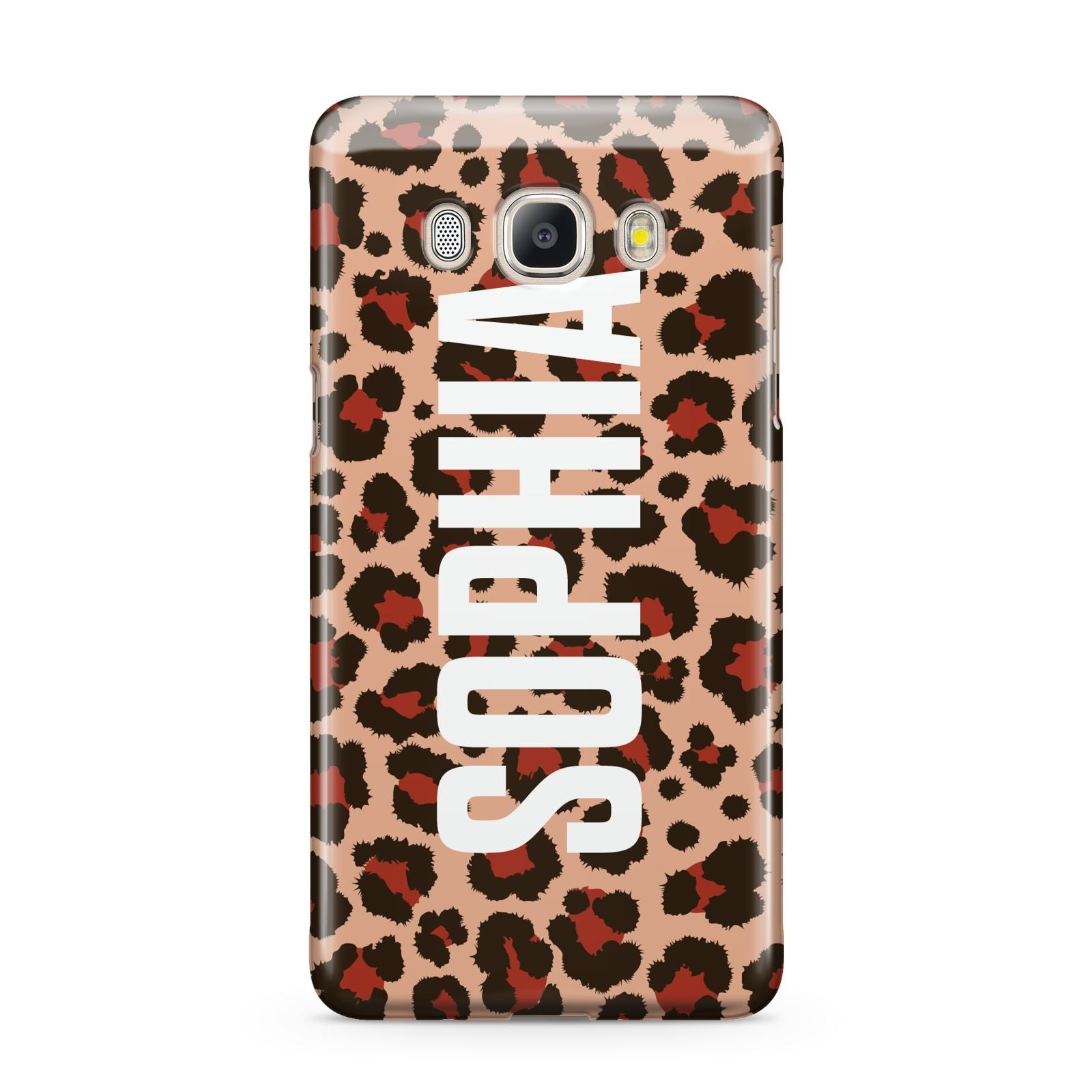 Personalised Leopard Print Name Samsung Galaxy J5 2016 Case