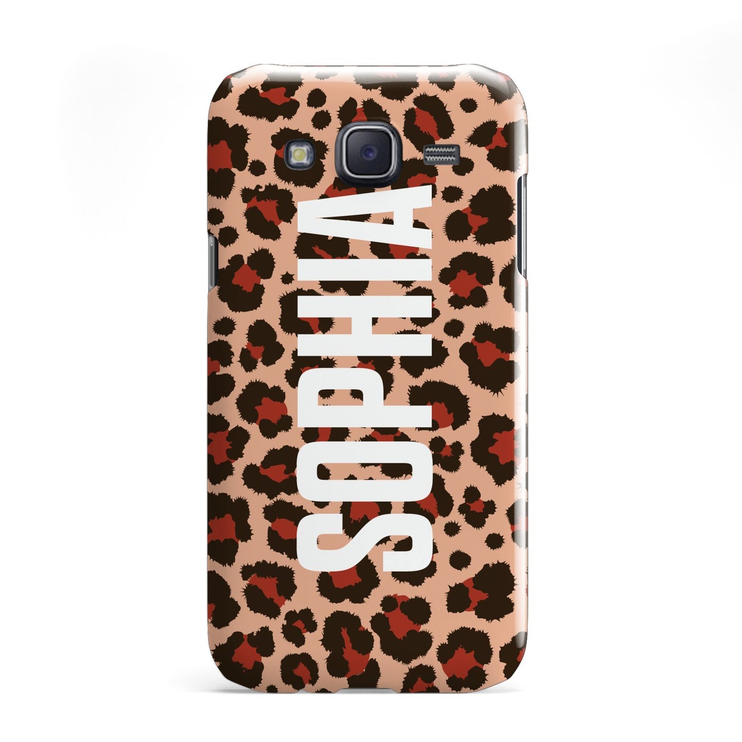 Personalised Leopard Print Name Samsung Galaxy J5 Case