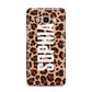 Personalised Leopard Print Name Samsung Galaxy J7 2016 Case on gold phone