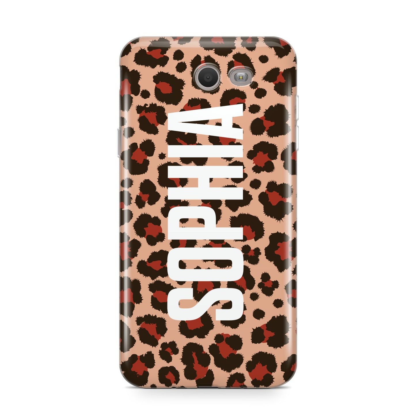 Personalised Leopard Print Name Samsung Galaxy J7 2017 Case