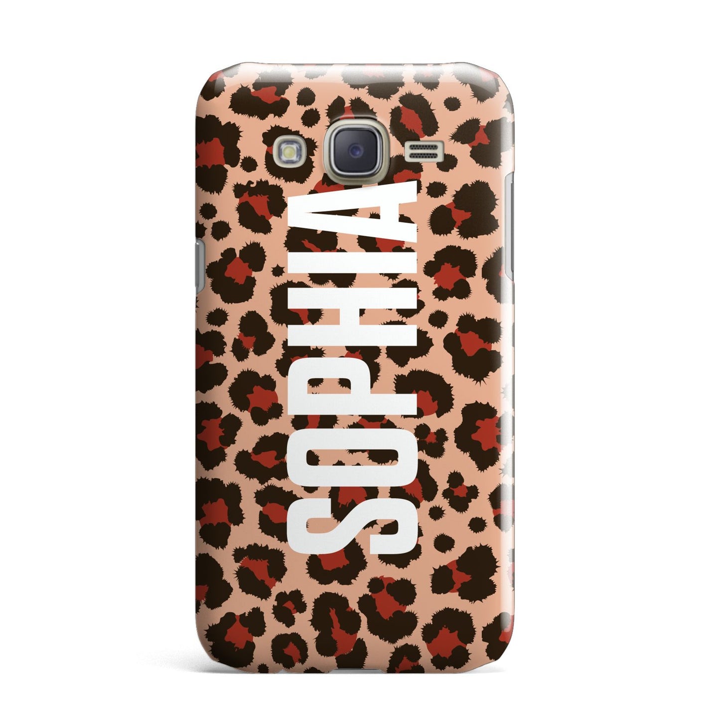 Personalised Leopard Print Name Samsung Galaxy J7 Case