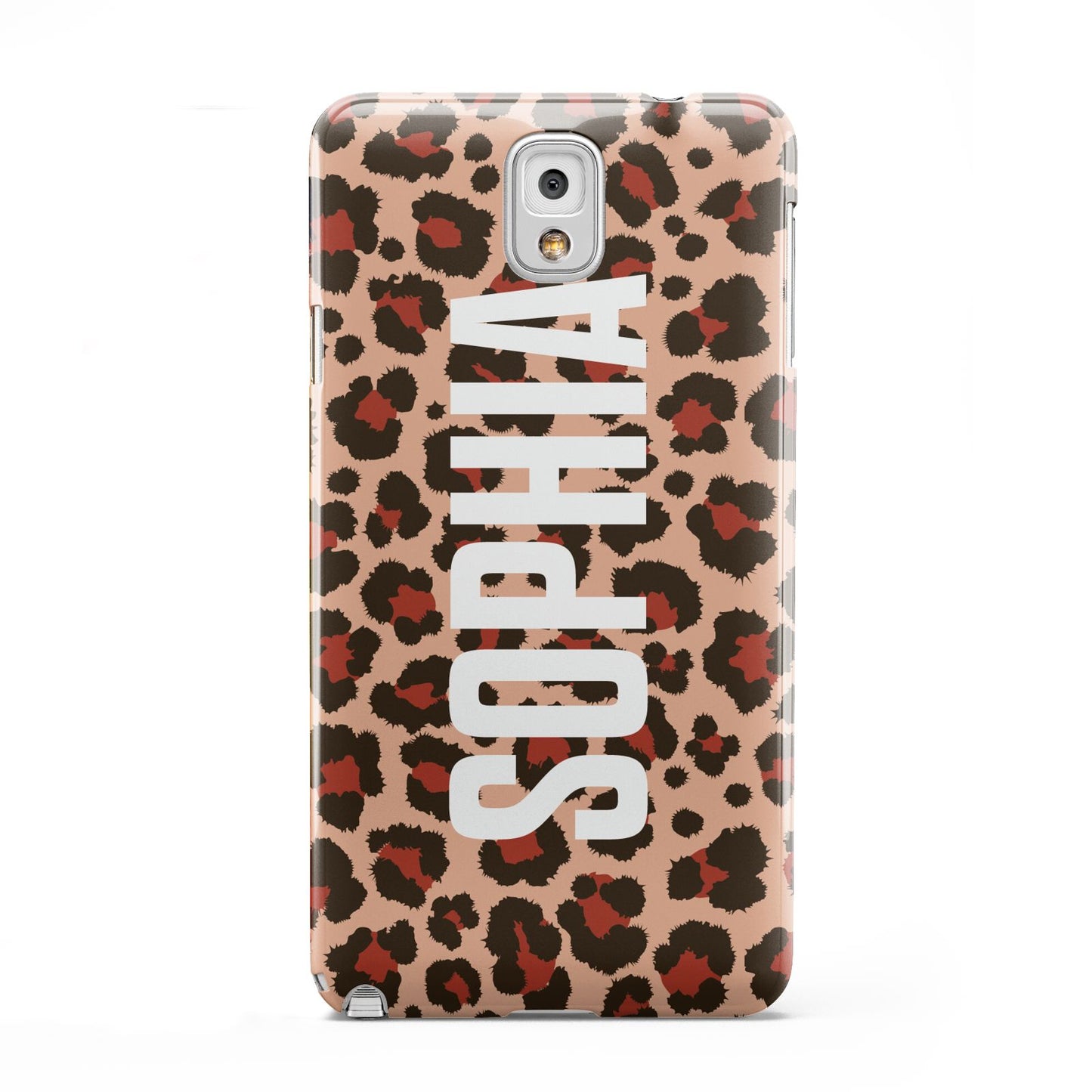 Personalised Leopard Print Name Samsung Galaxy Note 3 Case