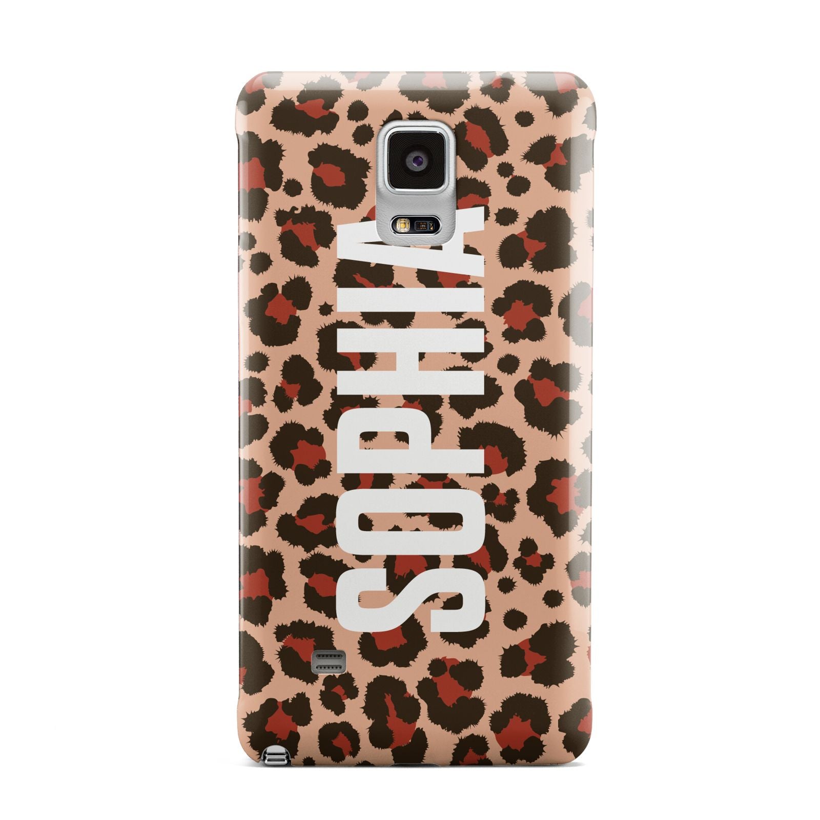 Personalised Leopard Print Name Samsung Galaxy Note 4 Case