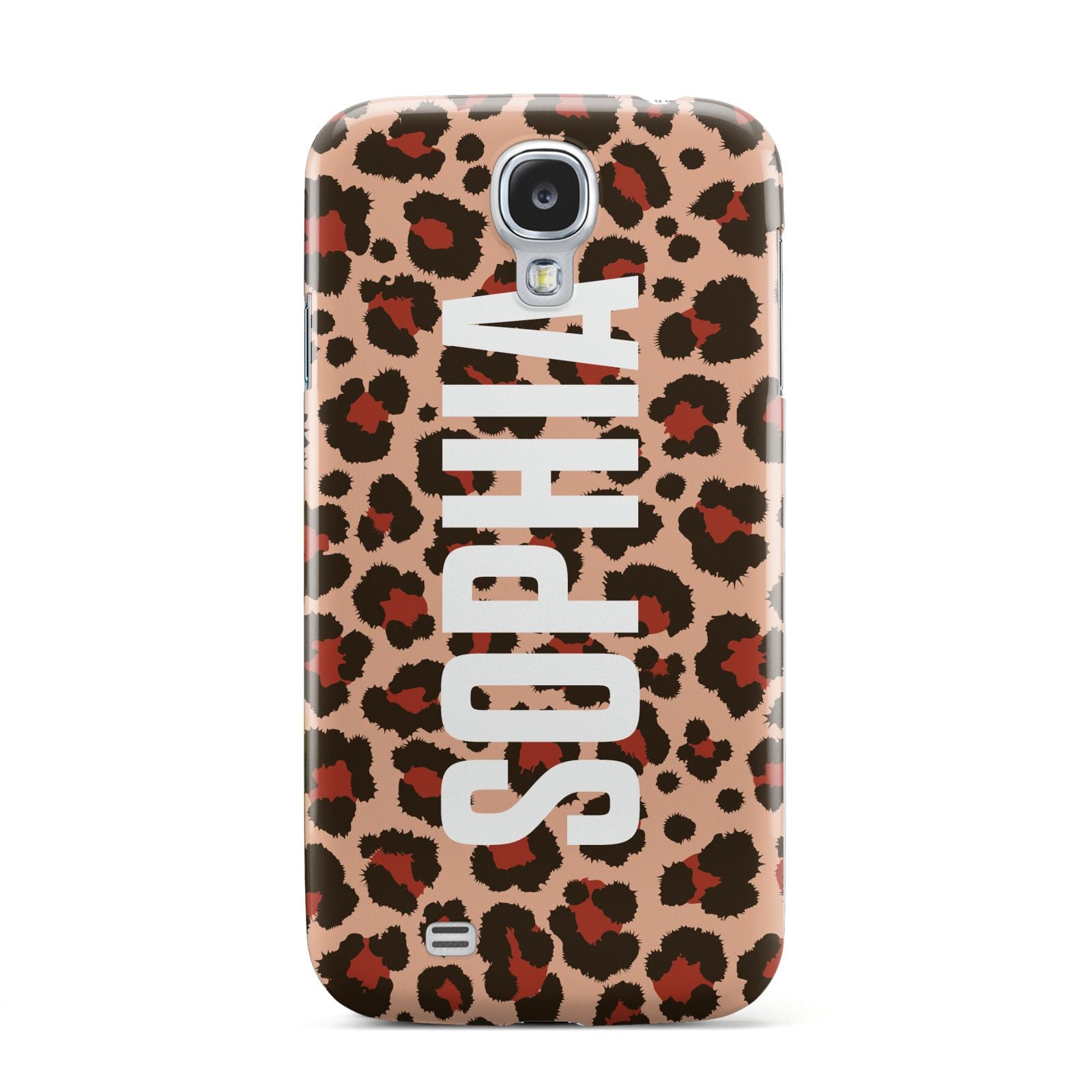 Personalised Leopard Print Name Samsung Galaxy S4 Case