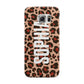 Personalised Leopard Print Name Samsung Galaxy S6 Edge Case