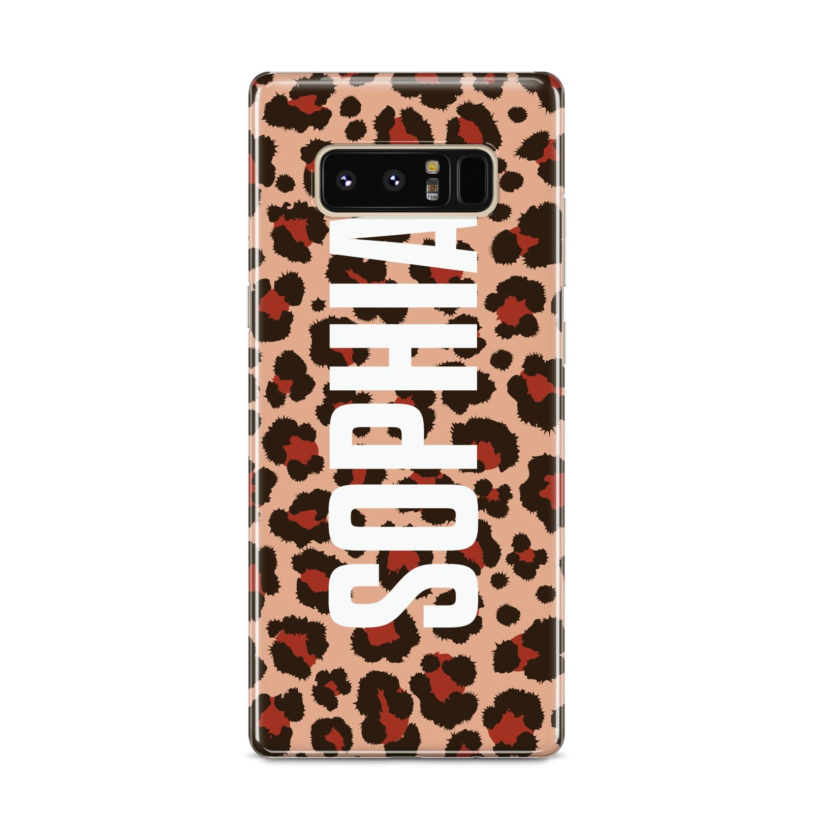 Personalised Leopard Print Name Samsung Galaxy S8 Case