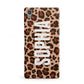 Personalised Leopard Print Name Sony Xperia Case