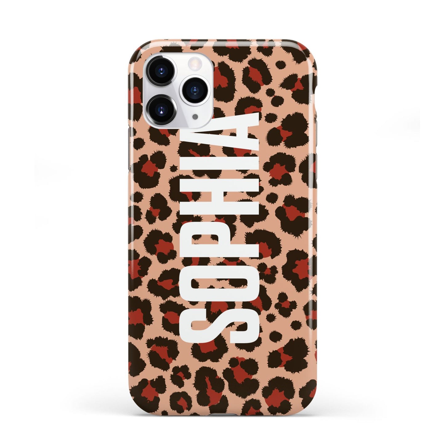 Personalised Leopard Print Name iPhone 11 Pro 3D Tough Case