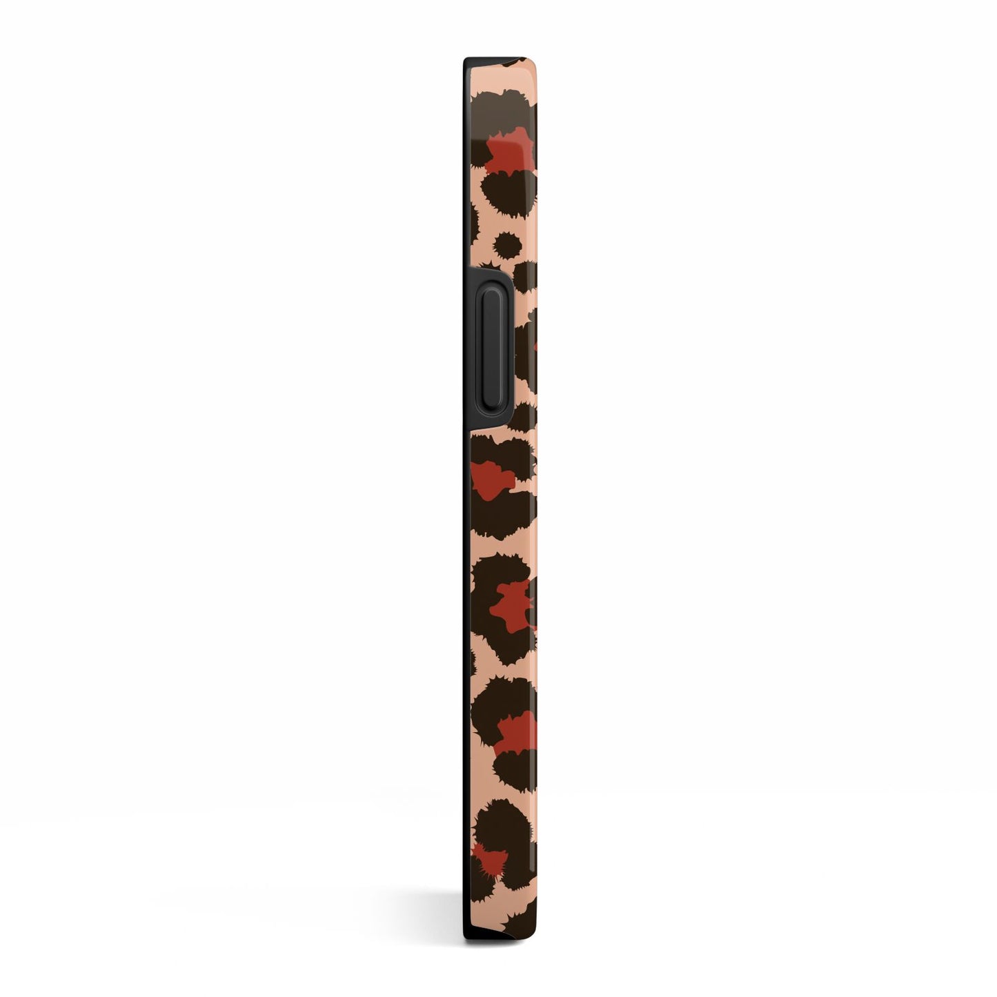 Personalised Leopard Print Name iPhone 13 Mini Side Image 3D Tough Case