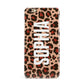 Personalised Leopard Print Name iPhone 6 Plus 3D Snap Case on Gold Phone