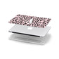 Personalised Leopard Print Pink Black Apple MacBook Case in Detail