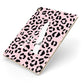 Personalised Leopard Print Pink Black Apple iPad Case on Gold iPad Side View