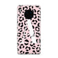 Personalised Leopard Print Pink Black Huawei Mate 30