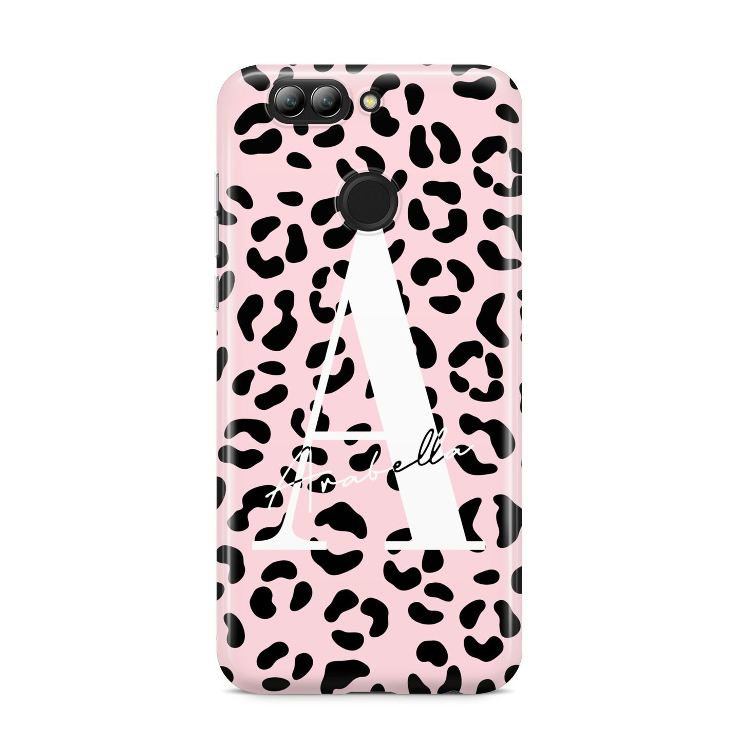 Personalised Leopard Print Pink Black Huawei Nova 2s Phone Case