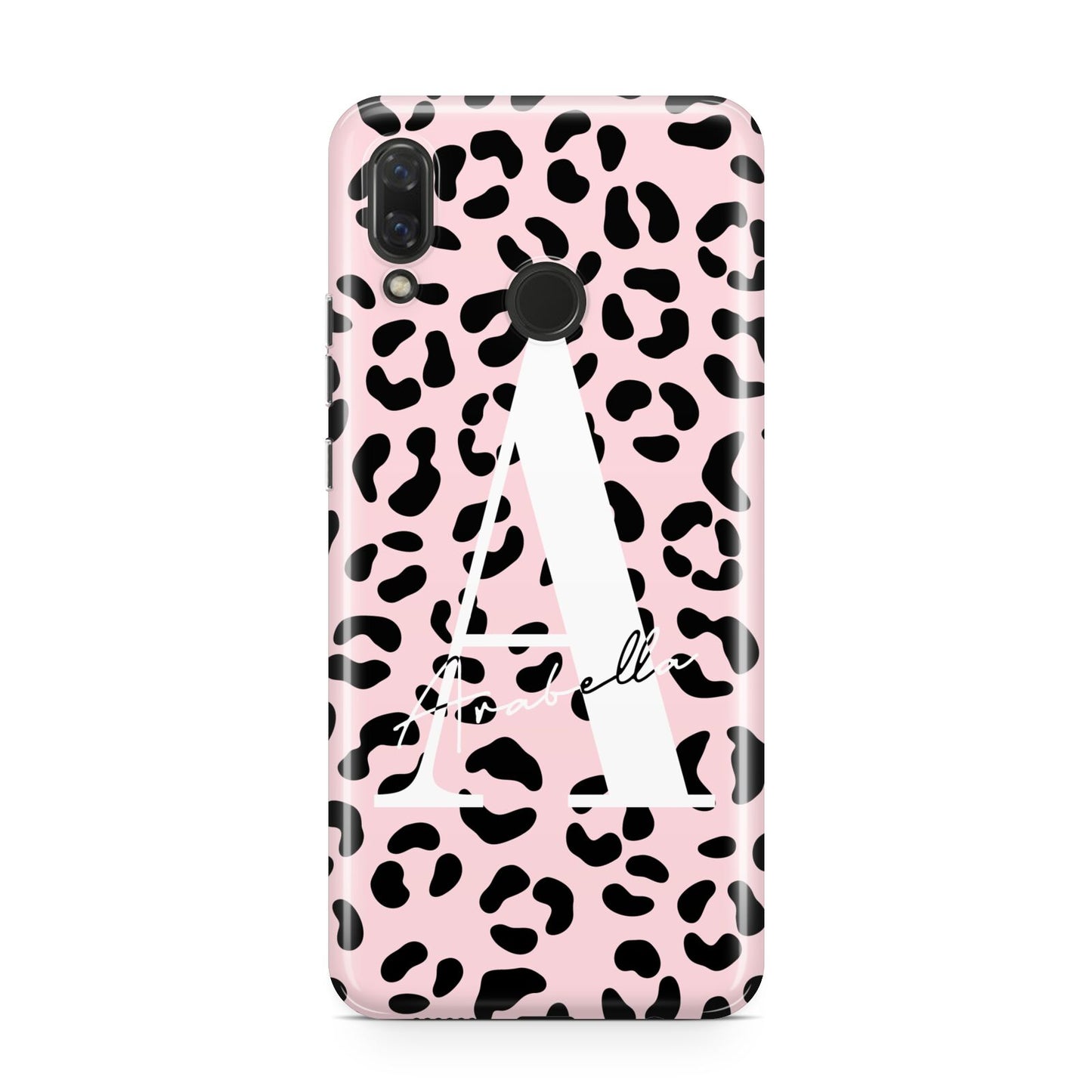 Personalised Leopard Print Pink Black Huawei Nova 3 Phone Case