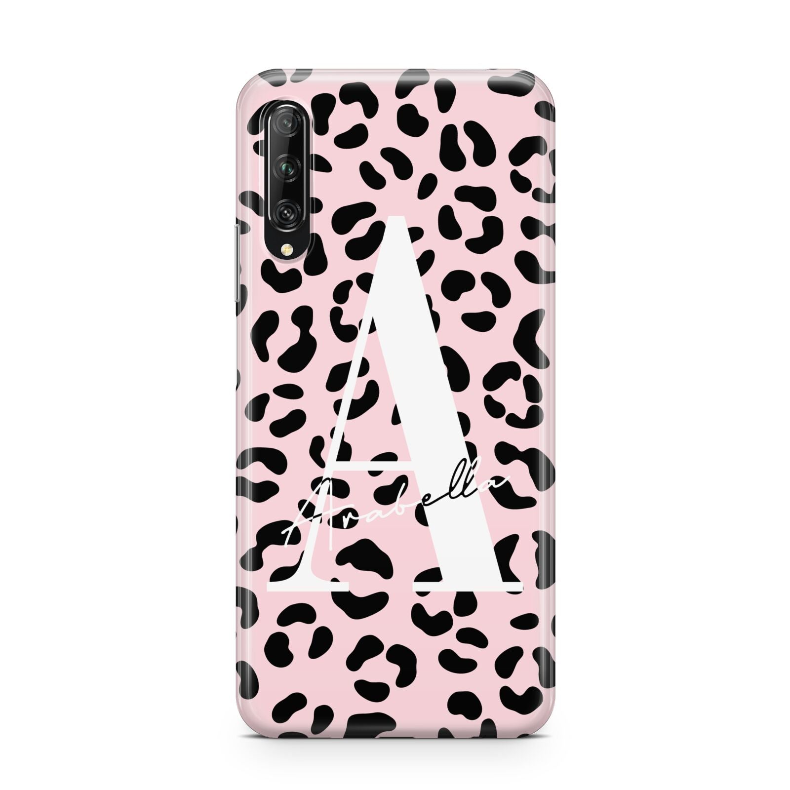 Personalised Leopard Print Pink Black Huawei P Smart Pro 2019