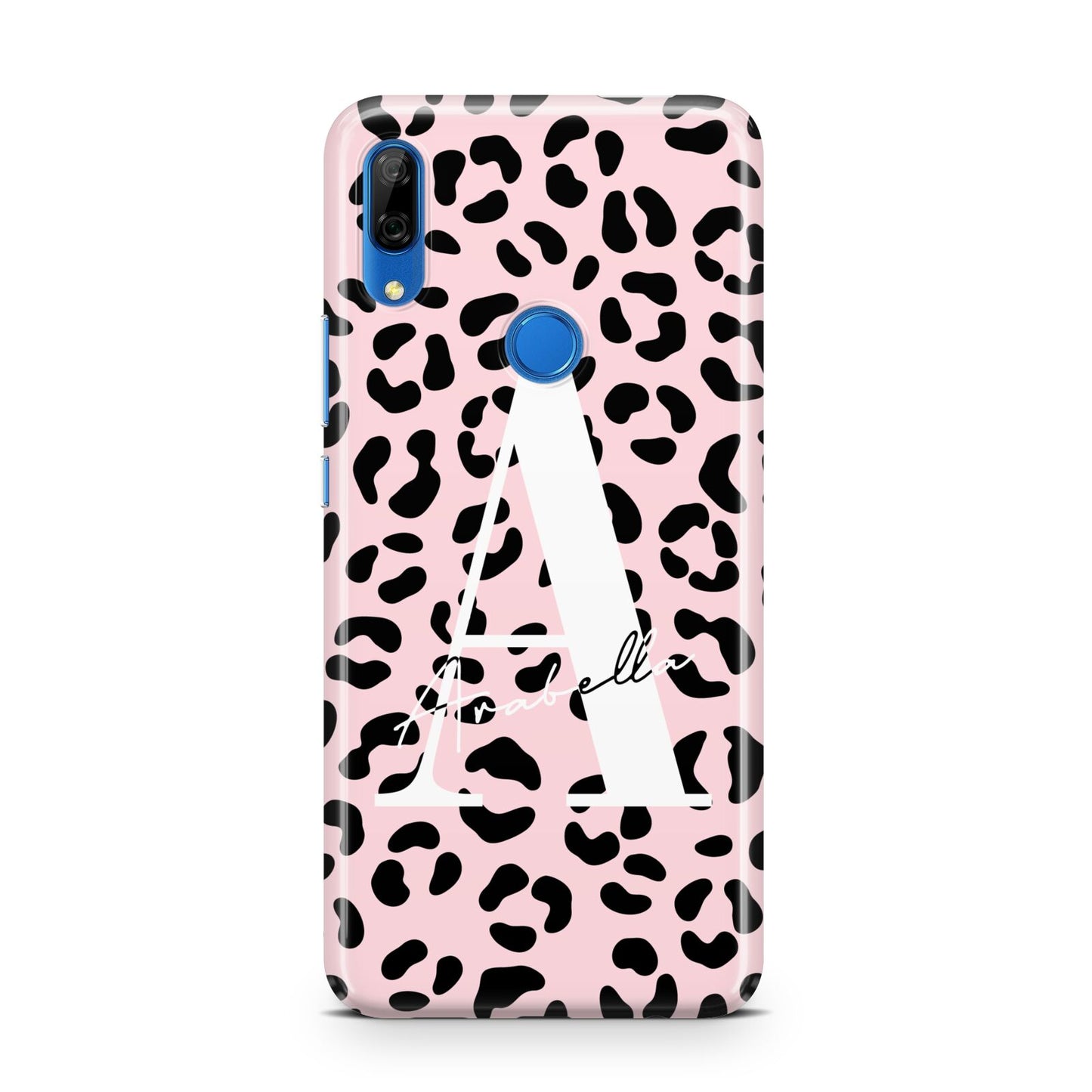 Personalised Leopard Print Pink Black Huawei P Smart Z