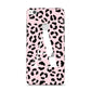 Personalised Leopard Print Pink Black Huawei P8 Lite Case