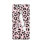 Personalised Leopard Print Pink Black Huawei P9 Case