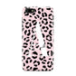 Personalised Leopard Print Pink Black Huawei Y5 Prime 2018 Phone Case