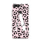 Personalised Leopard Print Pink Black Huawei Y7 2018