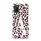 Personalised Leopard Print Pink Black Samsung A02s Case