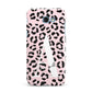 Personalised Leopard Print Pink Black Samsung Galaxy A7 2017 Case