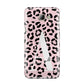 Personalised Leopard Print Pink Black Samsung Galaxy A8 2016 Case