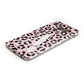 Personalised Leopard Print Pink Black Samsung Galaxy Case Bottom Cutout