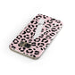 Personalised Leopard Print Pink Black Samsung Galaxy Case Front Close Up