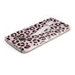 Personalised Leopard Print Pink Black Samsung Galaxy Case Top Cutout