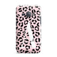 Personalised Leopard Print Pink Black Samsung Galaxy J1 2016 Case