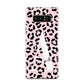 Personalised Leopard Print Pink Black Samsung Galaxy Note 8 Case