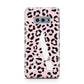 Personalised Leopard Print Pink Black Samsung Galaxy S10E Case