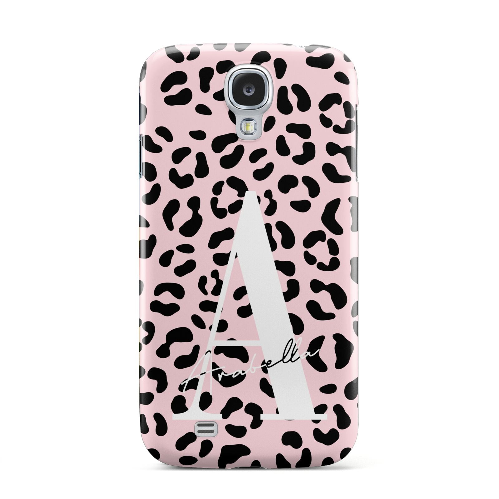 Personalised Leopard Print Pink Black Samsung Galaxy S4 Case