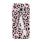 Personalised Leopard Print Pink Black Samsung Galaxy S6 Edge Case