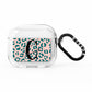 Personalised Leopard Print Pink Green AirPods Clear Case 3rd Gen