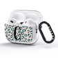 Personalised Leopard Print Pink Green AirPods Pro Glitter Case Side Image