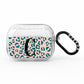 Personalised Leopard Print Pink Green AirPods Pro Glitter Case