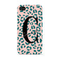 Personalised Leopard Print Pink Green Apple iPhone 4s Case